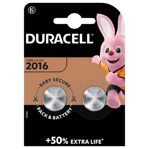 Duracell Lithium Coin CT 2016 pack of 2