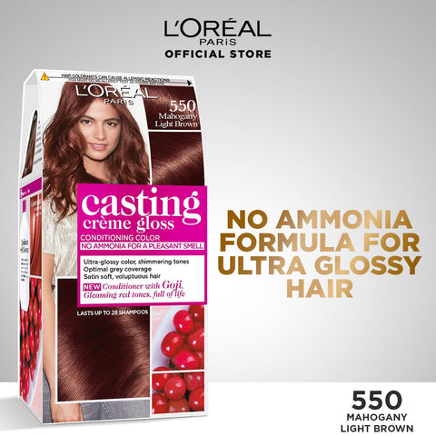 Casting CrãˆMe Gloss 550 Mahogany Light Brown