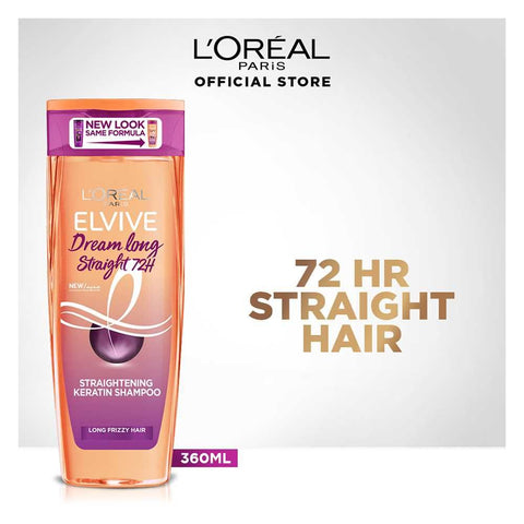 L'Oreal Paris Keratin Straight Shampoo 360 Ml