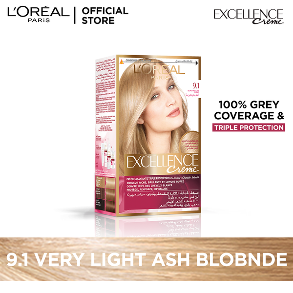 Excellence Creme 9.1 Very Light Ash Blonde