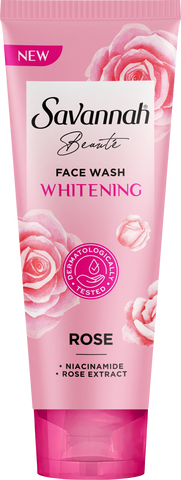 Savannah Beaute Facewash Rose for Whitening 100ml