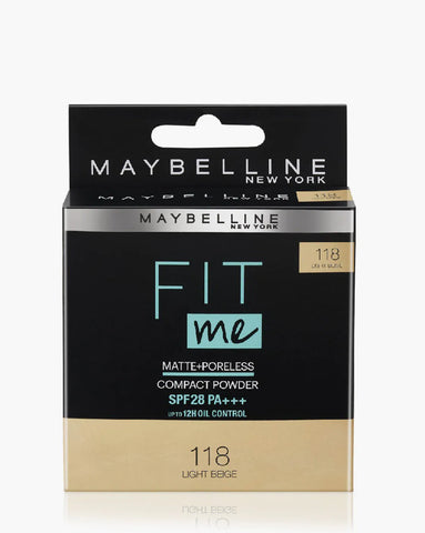 Fit Me Matte & Poreless Compact Powder 118 EBT X