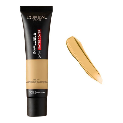 Infallible 24H Matte Cover Foundation 105.5 Gold Sand