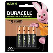 Duracell Rechargeable AAA 4 900mAh