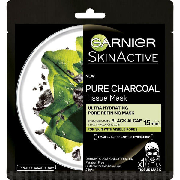 Garnier Skin Active Pure Charcoal Mask with Black Algae-Hydra-GARNIER-digimall.pk