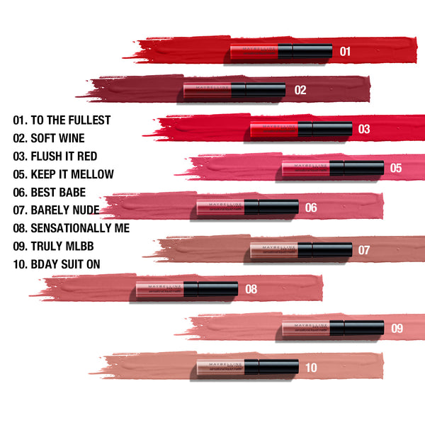 Maybelline Color Sensational Liquid Matte LIP & CHEEK TINT Swatch