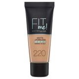 Fit Me Matte Liquid Foundation - Swatch-MNY FACE-MAYBELLINE-natural beige-220-digimall.pk