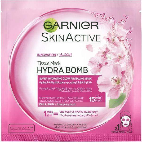 GARNIER SKIN ACTIVE MASK HYDRA BOMB GLOW-REVEALING 32G-PIN-Hydra-GARNIER-digimall.pk