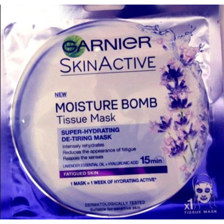 GARNIER SKIN ACTIVE MASK HYDRA BOMB SOOTHING 32G-PURPLE-Hydra-GARNIER-digimall.pk