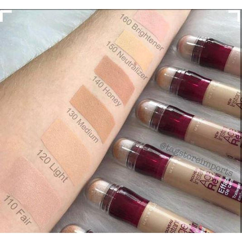 Instant Age Rewind Eraser Dark Circles Treatment Concealer - Swatch-MNY FACE-MAYBELLINE-mediumm-25-digimall.pk